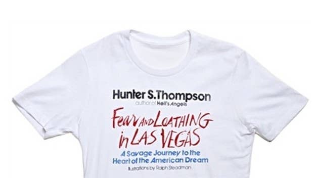 This T-shirt immortalizes Hunter S. Thompson's classic novel, <em>Fear and Loathing in Las Vegas</em>.