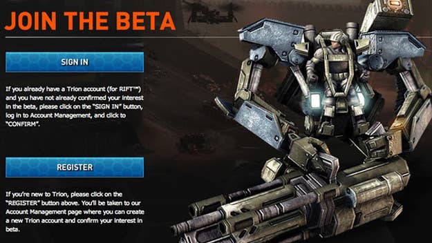 Sign up for the beta now to get into the MMO RTS.