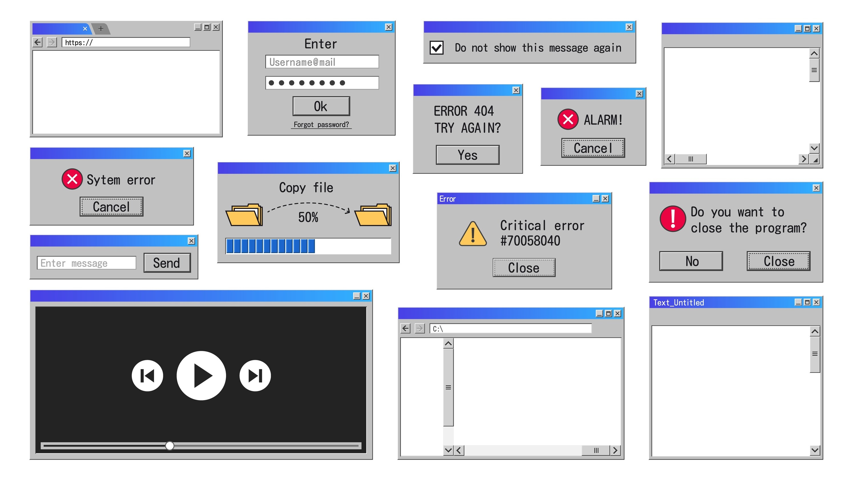 Programs on a computer