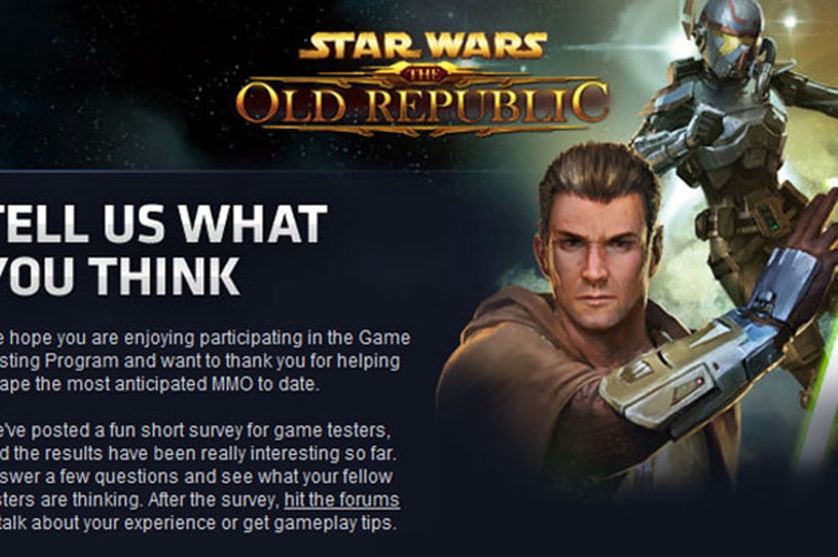 SWTOR Email Survey – If you get a survey about SWTOR in your email