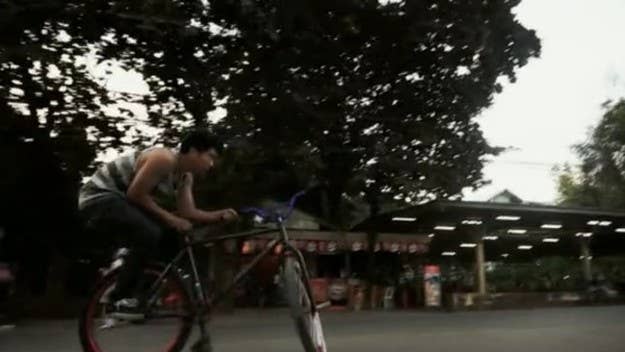 Bangkok fixed freestyle rider Sammy Koyun pulls out all the stops for Grime Bikes and Spike Parts.