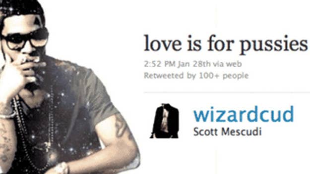 This GIF combines Complex's Cudi cover shoot with one of his recent Tweets. A Valentine's Day moment.