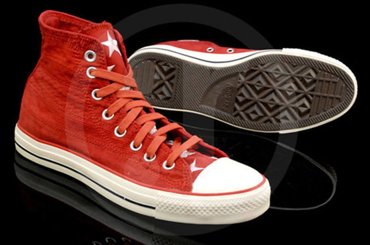 converse quilted red