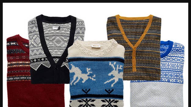 Add some color to your sweater collection with these holiday classics.