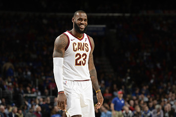 This is a photo of Lebron James smiling