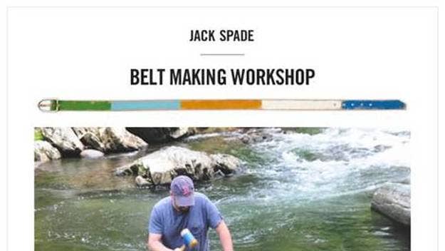 Make your own belt with instruction from one of the best.