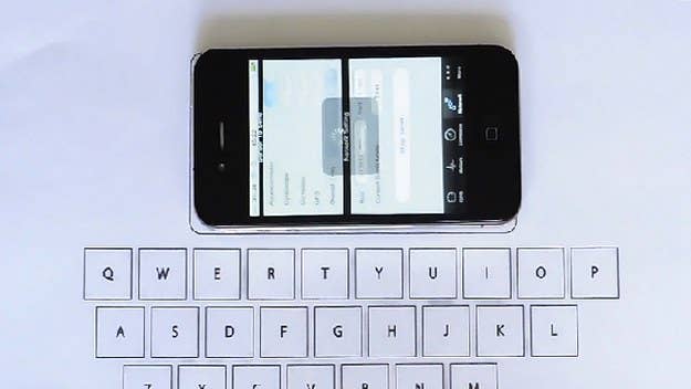Don't compromise the screen real estate of your iPhone with this fancy keyboard.