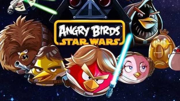 Like "Angry Birds in Space" but with more light sabers.