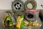 Wheelchair wheels are pictured in drug bust photo