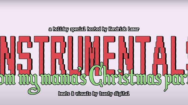The project, titled 'Instrumentals From My Mama's Christmas Party,' includes nearly a dozen selections sampling Drake, Pusha-T, Cardi B, and more.