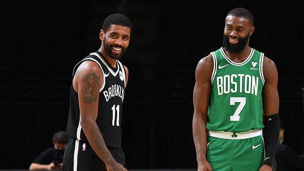 As a vice president of the NBA’s players union, Jaylen Brown isn't happy with how Brooklyn Nets owner Joe Tsai has handled the Kyrie Irving controversy.