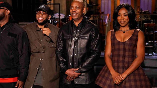 Dave Chappelle is hosting 'SNL' for the third time. During his promos, Chappelle poked fun at the social media backlash surrounding his appearance.