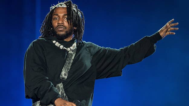 Kendrick Lamar has joined forces with designer Martine Rose for new clothing items that include a leather jacket, leather pants, and a black hoodie.