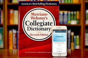 Photograph of Merriam Webster Collegiate Dictionary