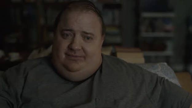 A24 has released the first teaser trailer for 'The Whale' starring Brendan Fraser, who plays an obese man who decides to eat himself to death.