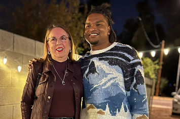 Jamal Hinton and Wanda Dench's seventh Thanksgiving together