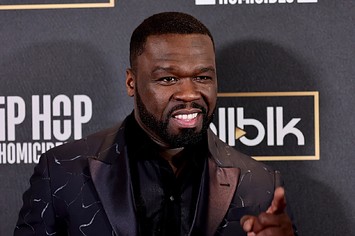Curtis "50 Cent" Jackson attends WE TV's "Hip Hop Homicides" premiere