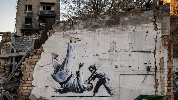 After unveiling a mural in the town of Borodyanka​​​​​​​​​​, elusive graffiti artist Banksy has now confirmed seven new projects which have appeared throughout