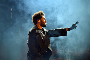 The Weeknd performing live