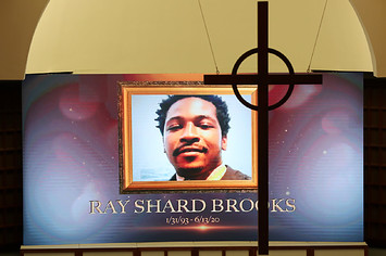 Rayshard Brooks tribute image is pictured