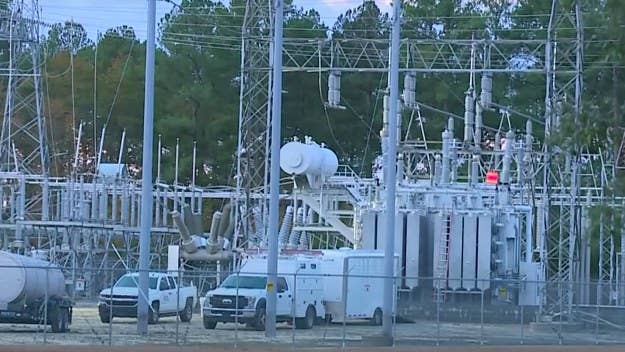 Local authorities say the outages were caused by a "targeted" attack involving shooting at substations, leaving tens of thousands without power.