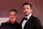 Ben Affleck and Matt Damon attend the red carpet of the movie "The Last Duel"