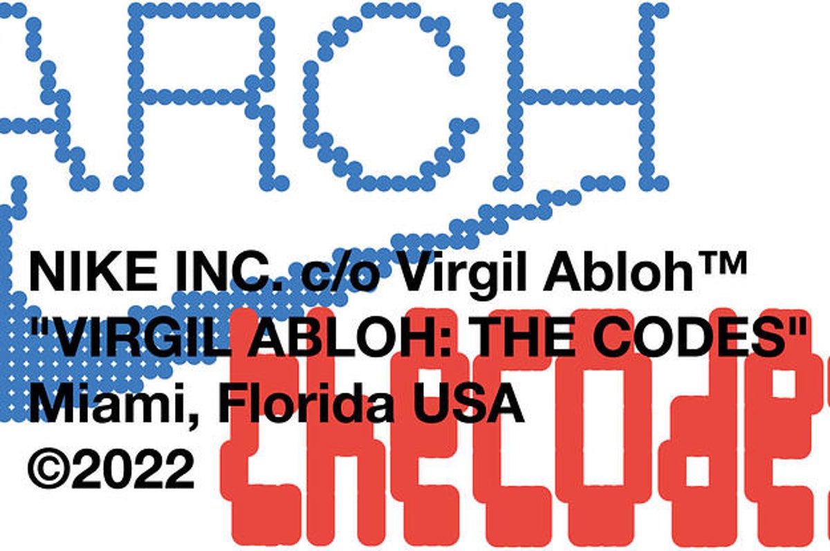 At Miami Art Basel, Nike Honors Virgil Abloh's Endless Legacy