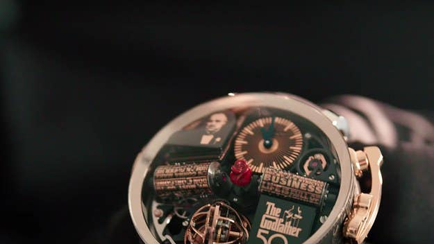 The watch is priced at $500,000 and was first revealed last month in Sicily. The widely revered film is currently celebrating its 50th anniversary.