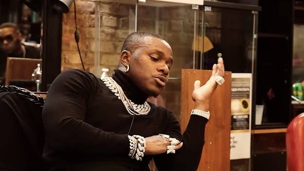 During a recent appearance on My Expert Opinion with Math Hoffa, DaBaby argued that his mic skills are on the same level as Eminem, Kendrick, and J. Cole.