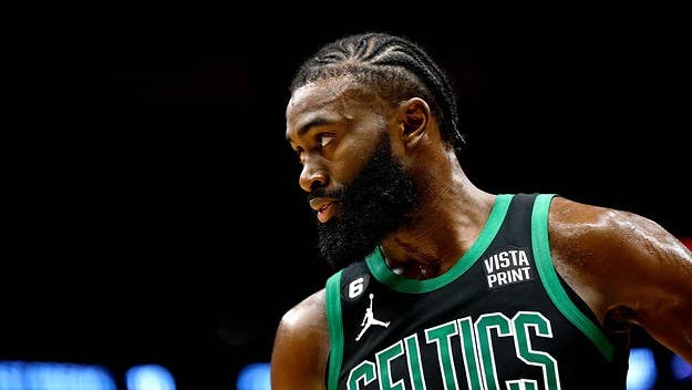 Jaylen Brown shared a tweet after Black Hebrew Israelites gathered outside the Barclays Center to support Kyrie Irving’s return to the Brooklyn Nets.