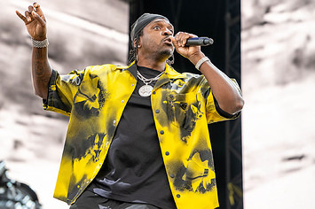 Pusha T performing at 'Made In America' Festival