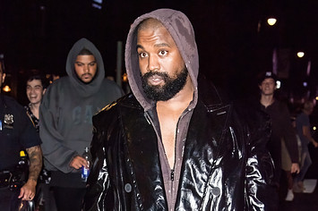 Kanye West is seen leaving the VOGUE World: New York