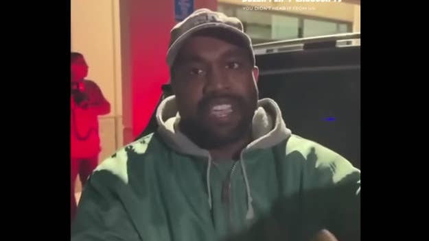 Kanye West was filmed reportedly in Los Angeles where he held an impromptu press conference to a crowd of people and answered questions and made statements.