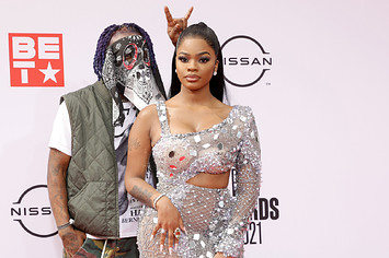 Lil Uzi Vert and JT of City Girls attend the BET Awards 2021 at Microsoft Theater