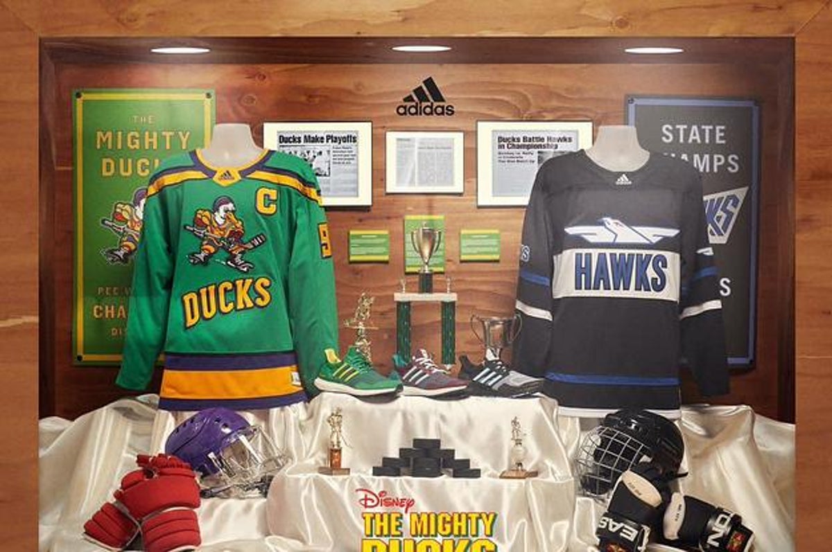 Adidas Mighty Ducks 30th Anniversary Jersey (Hawks) Minecraft Skin