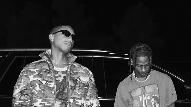 Travis began teasing the Pharrell collab over two months ago, when he played an early demo version during his "Road to Utopia" Las Vegas residency.
