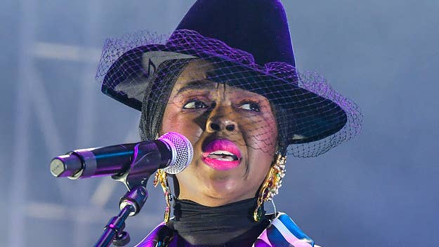 Lauryn Hill's son Zion walked onstage, with her two grandchildren, after the singer performed her 'The Miseducation of Lauryn Hill' track "To Zion."