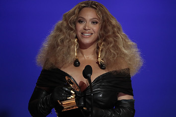Beyonce is seen at the Grammys