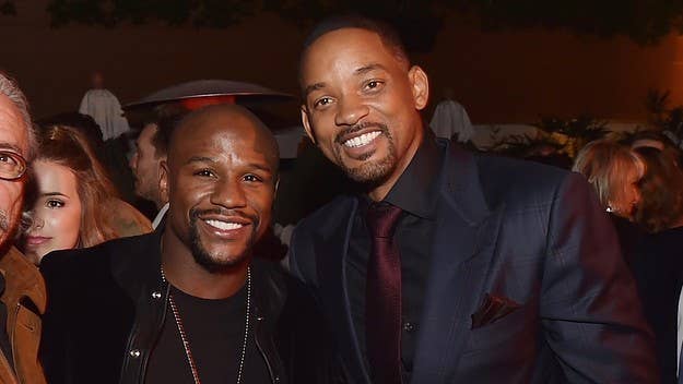 Smith made the comments during a recent screening of his 'Emancipation' film. The actor recalled Mayweather telling him: "You know you the champ, right?"