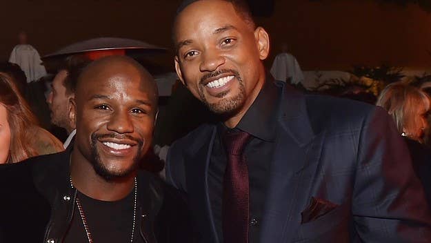 Smith made the comments during a recent screening of his 'Emancipation' film. The actor recalled Mayweather telling him: "You know you the champ, right?"