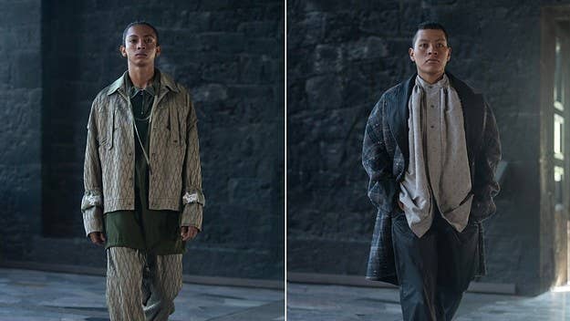 Basing his study on gaming subculture, and particularly the South Korean online game Lineage II, Kiko Kostidov’s Fall/Winter 2022 collection has landed at DSM.