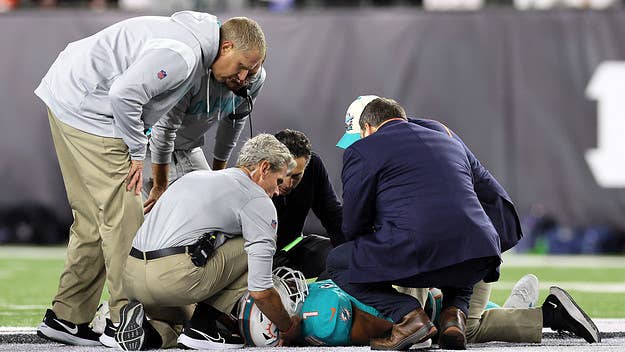 Tua Tagovailoa was taken off the field on a stretcher and hospitalized on Thursday night after being sacked in the second quarter against the Bengals.