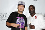 Recording artists French Montana and Akon arrive at the Chateau Nightclub & Gardens