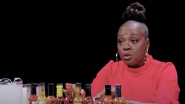 Acclaimed star of stage and screen Viola Davis, whose latest film 'The Woman King' is out now, joins host Sean Evans for a new episode of 'Hot Ones.'