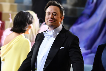 Elon Musk is seen wearing a tux to the gala