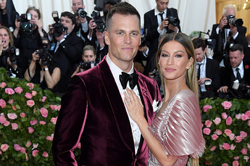 Tom Brady and Gisele Bundchen are pictured together