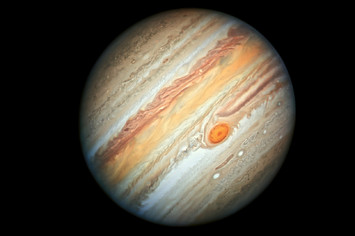 The planet Jupiter is pictured