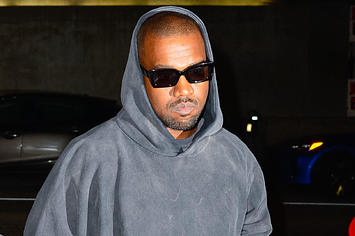 Kanye West is seen on January 10, 2022 in Los Angeles.