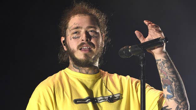Post Malone received medical attention after falling through a trap door onstage at his show in St. Louis on Saturday night. Post returned 15 minutes later.