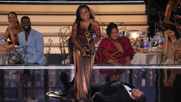 Quinta Brunson has spoken out after Jimmy Kimmel’s behavior during her Emmys acceptance speech for ‘Abbott Elementary’ spurred backlash online.